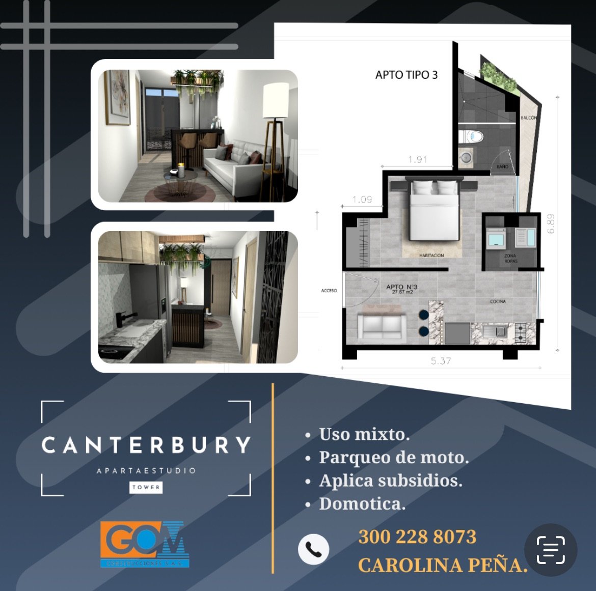 Proyecto de Apartestudios sobre planos  - Foto 12