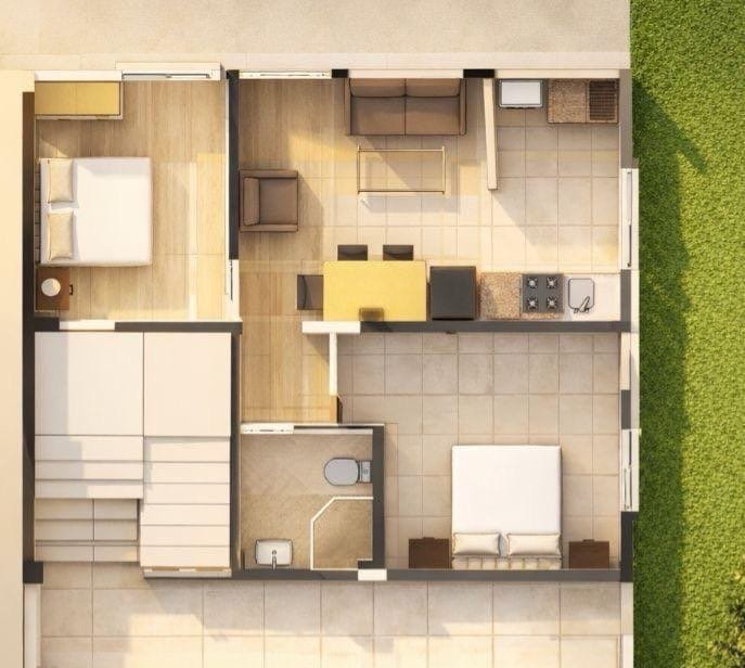 Proyecto sobre planos apartamento la aldea - Foto 4